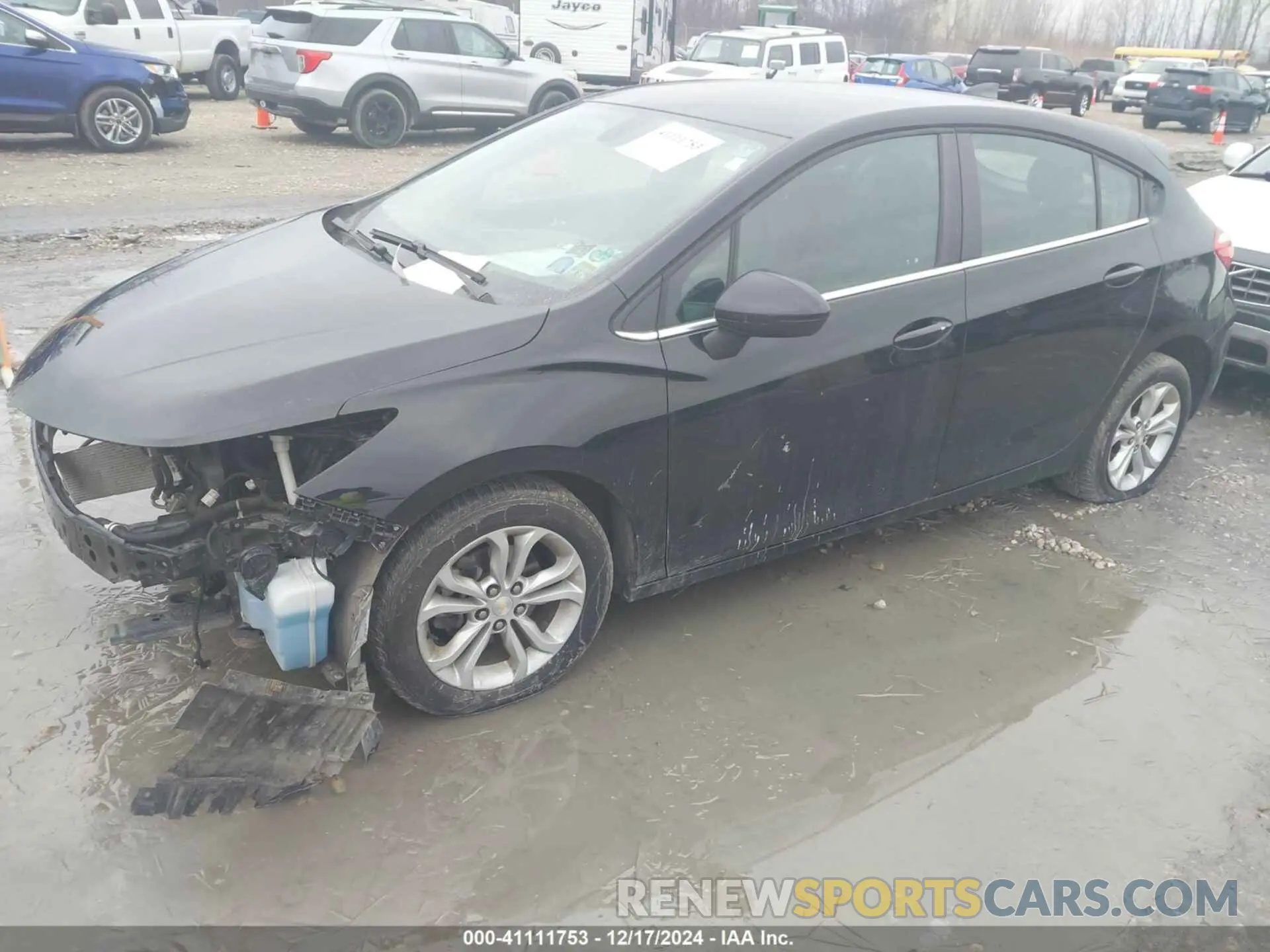 2 fotografías del automóvil dañado 3G1BE6SM6KS564012 CHEVROLET CRUZE 2019