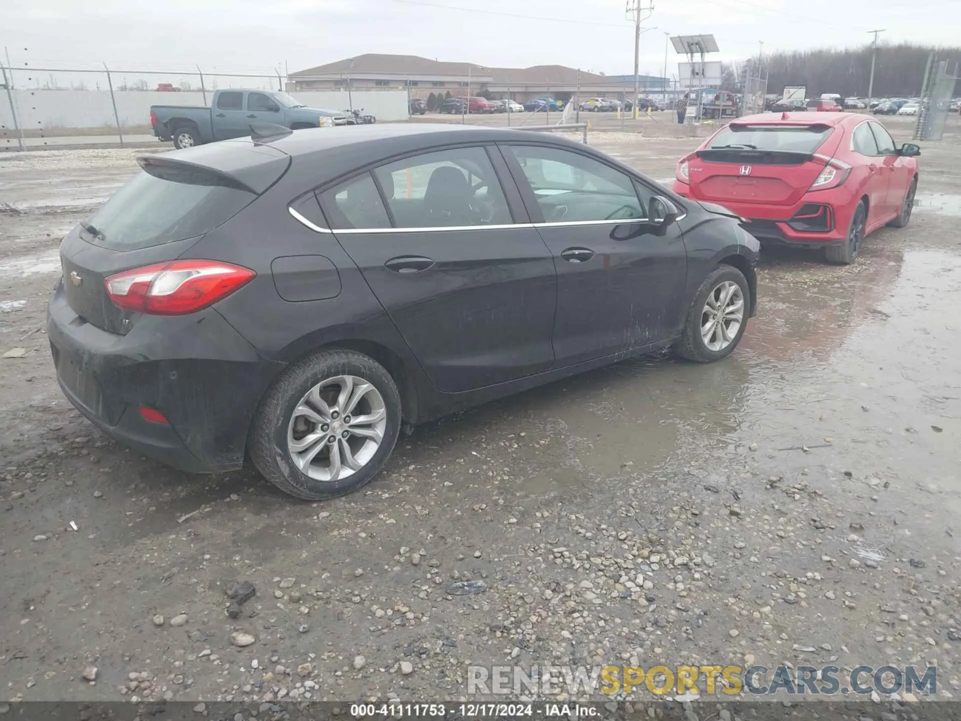 4 fotografías del automóvil dañado 3G1BE6SM6KS564012 CHEVROLET CRUZE 2019