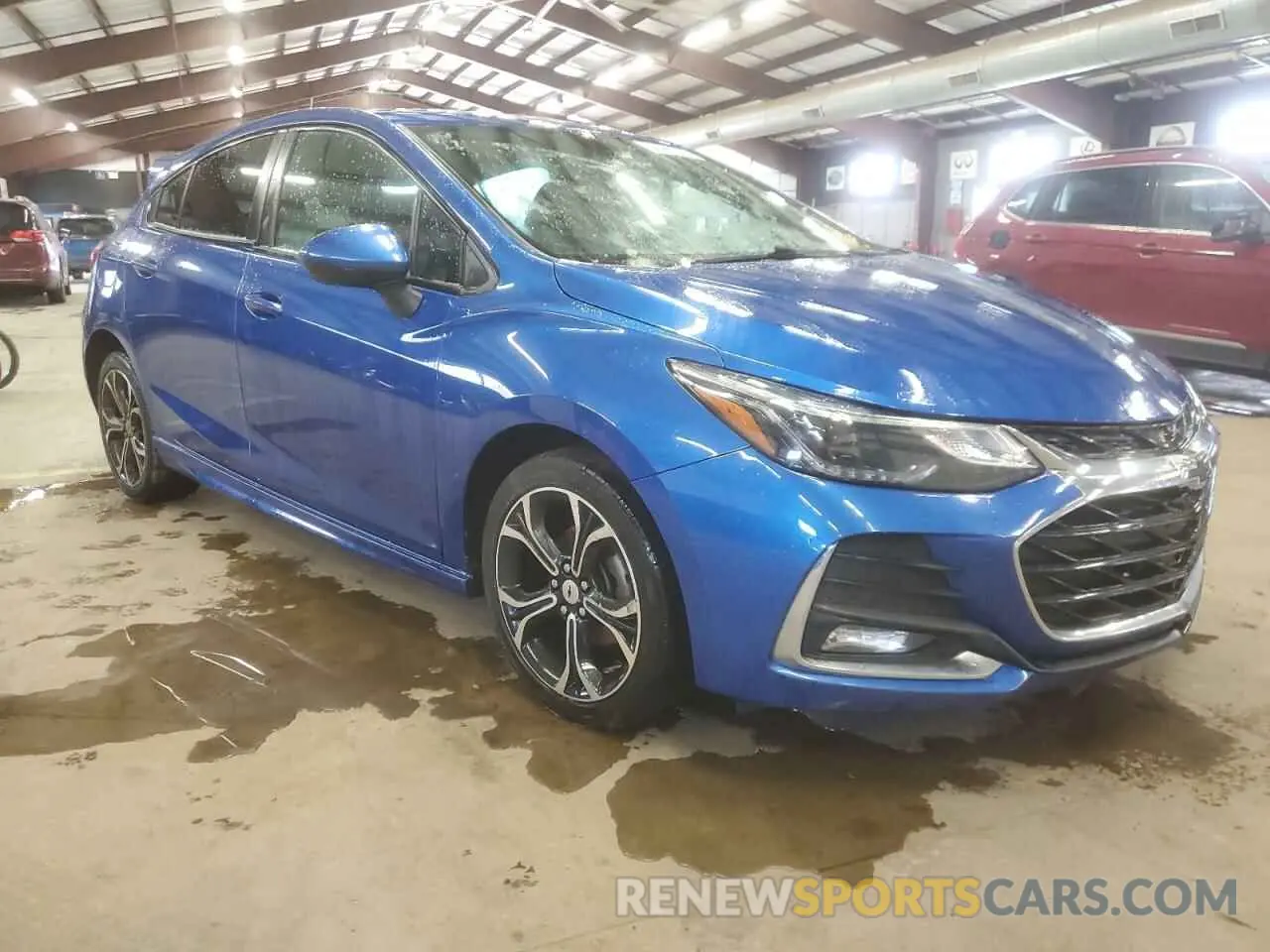 4 fotografías del automóvil dañado 3G1BE6SM7KS550328 CHEVROLET CRUZE 2019