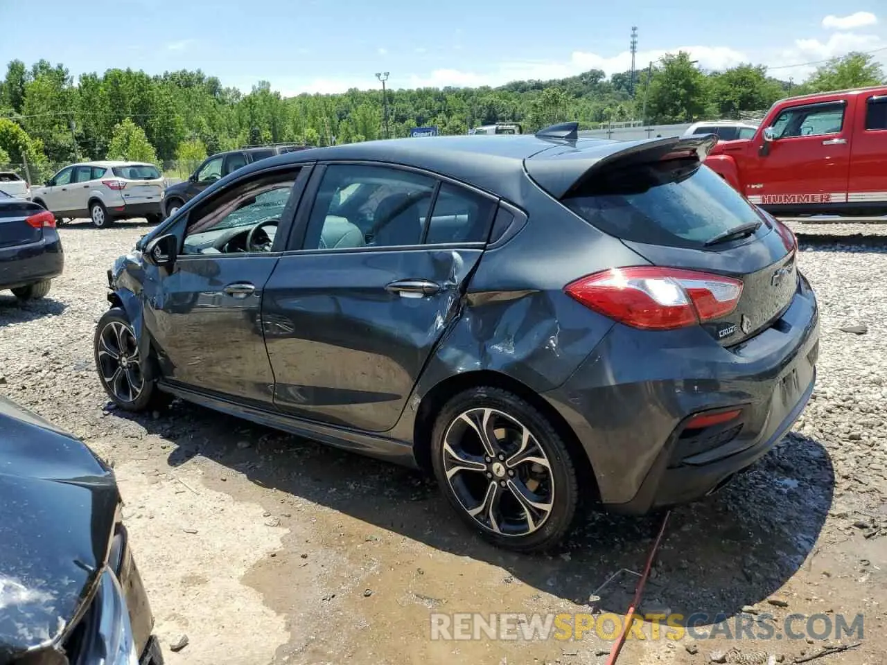 2 fotografías del automóvil dañado 3G1BE6SM8KS539239 CHEVROLET CRUZE 2019