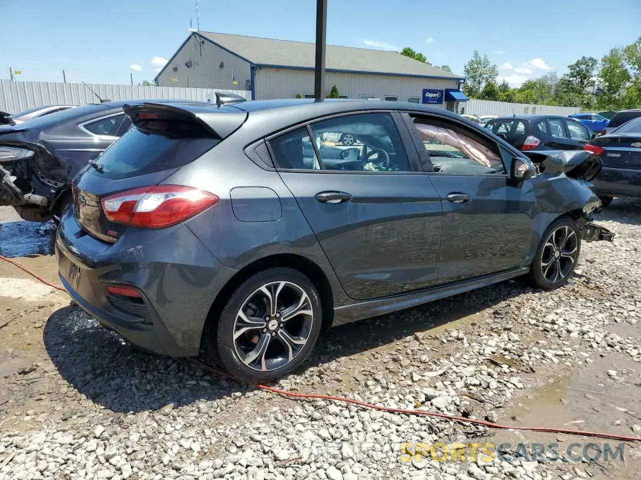 3 fotografías del automóvil dañado 3G1BE6SM8KS539239 CHEVROLET CRUZE 2019