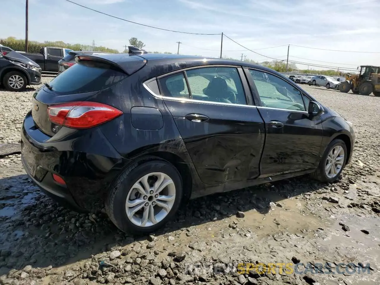 3 fotografías del automóvil dañado 3G1BE6SM8KS562617 CHEVROLET CRUZE 2019