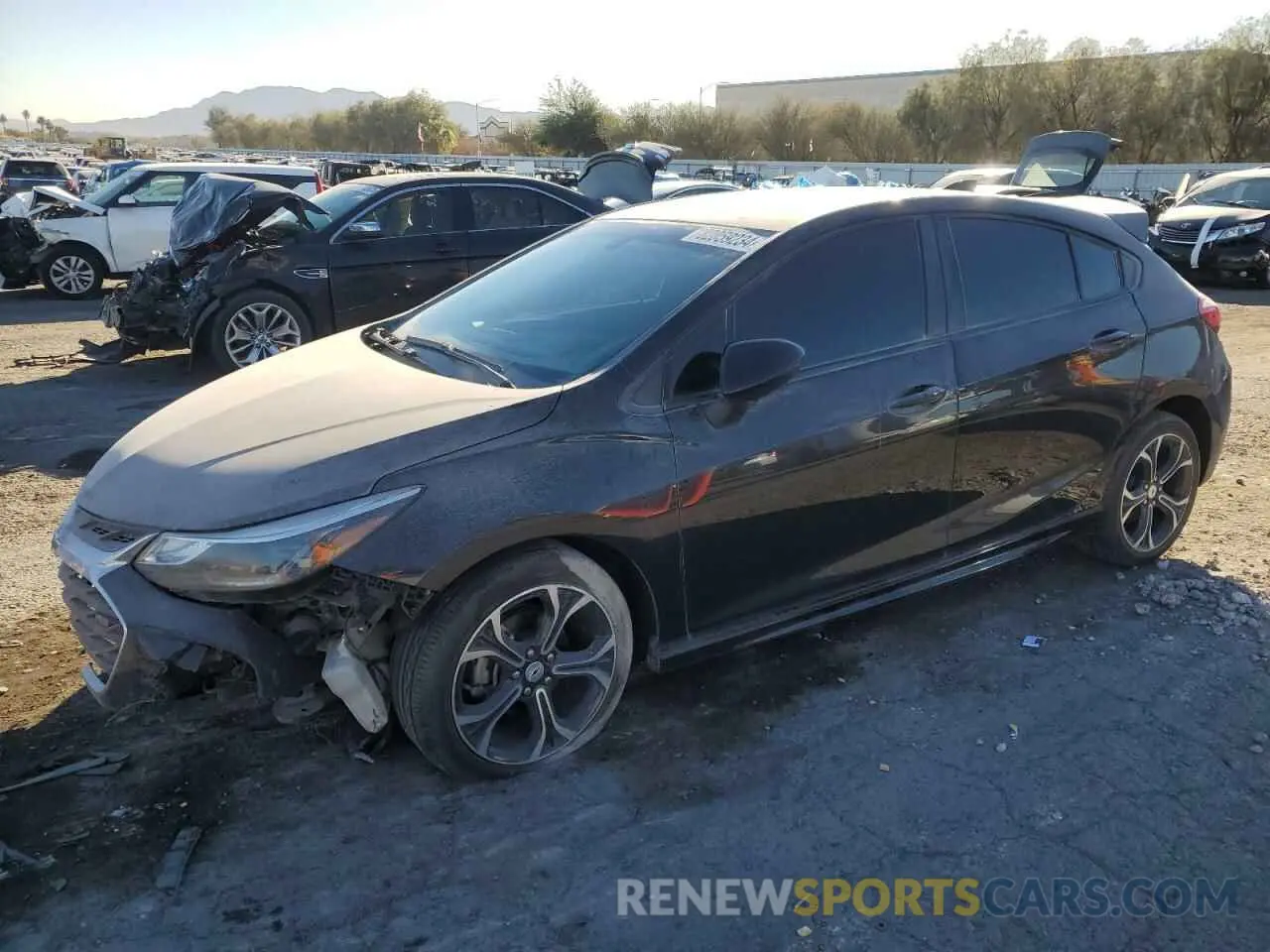 1 fotografías del automóvil dañado 3G1BE6SM8KS567638 CHEVROLET CRUZE 2019