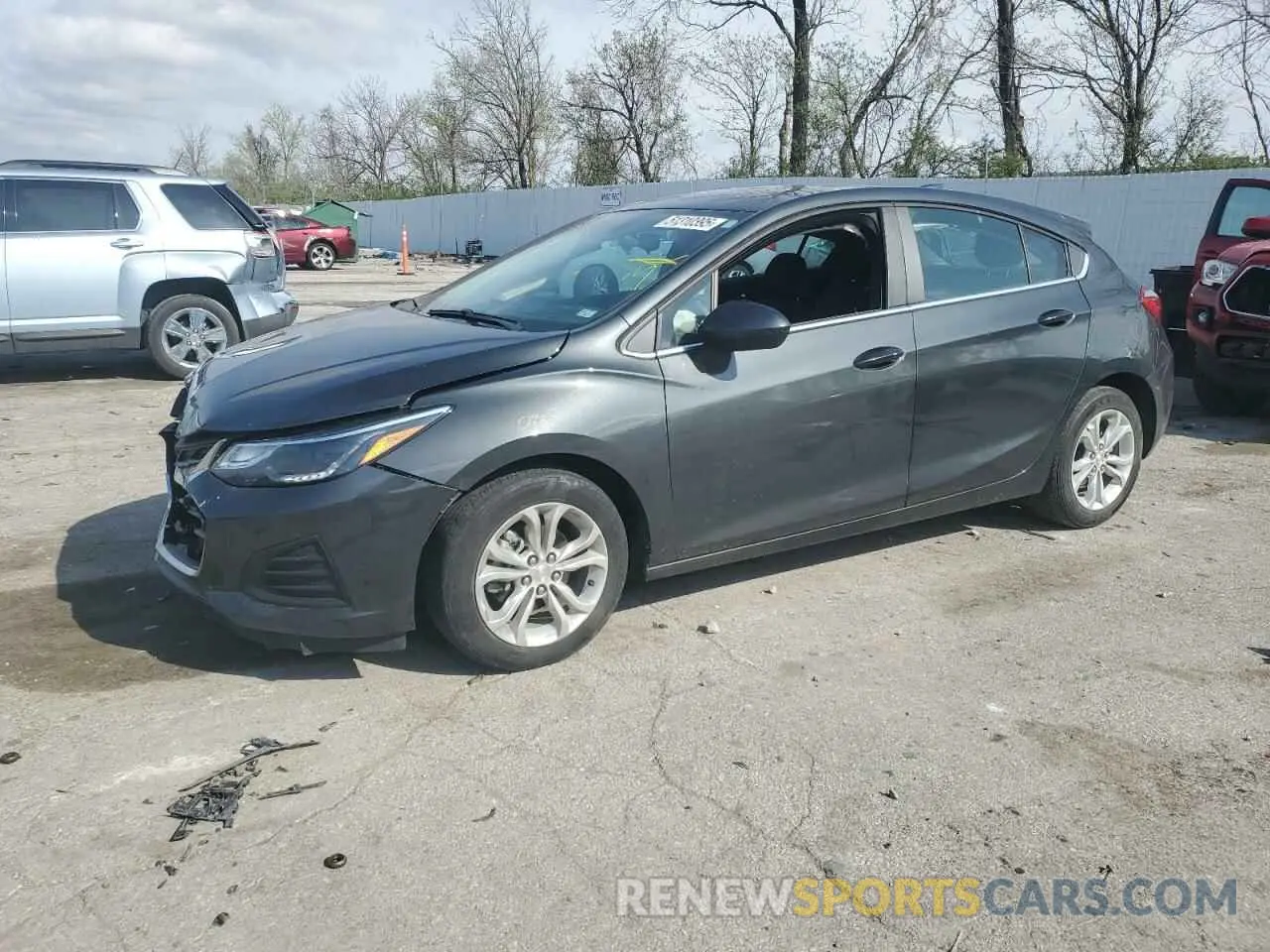 1 fotografías del automóvil dañado 3G1BE6SM8KS611041 CHEVROLET CRUZE 2019