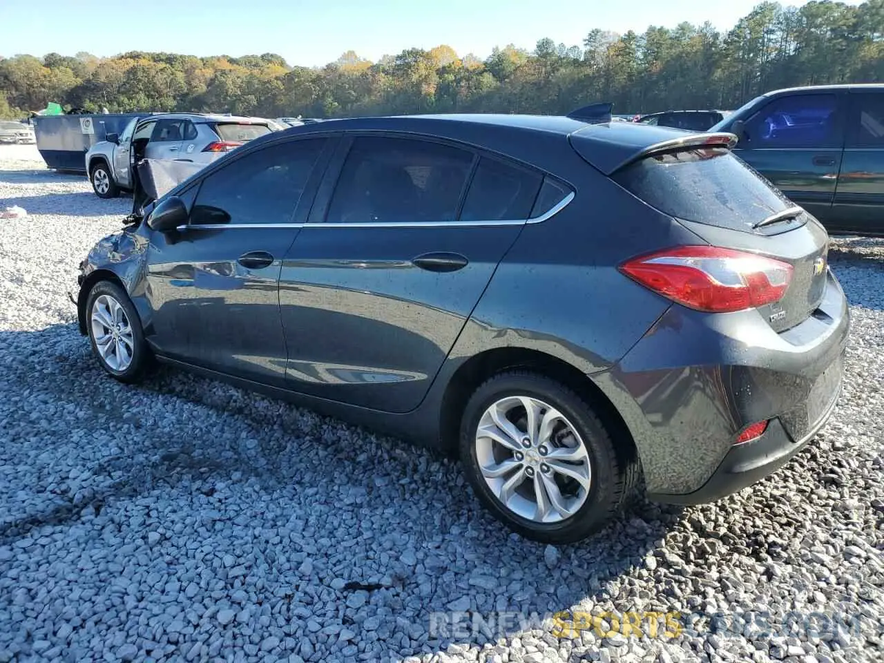 2 fotografías del automóvil dañado 3G1BE6SM9KS545650 CHEVROLET CRUZE 2019