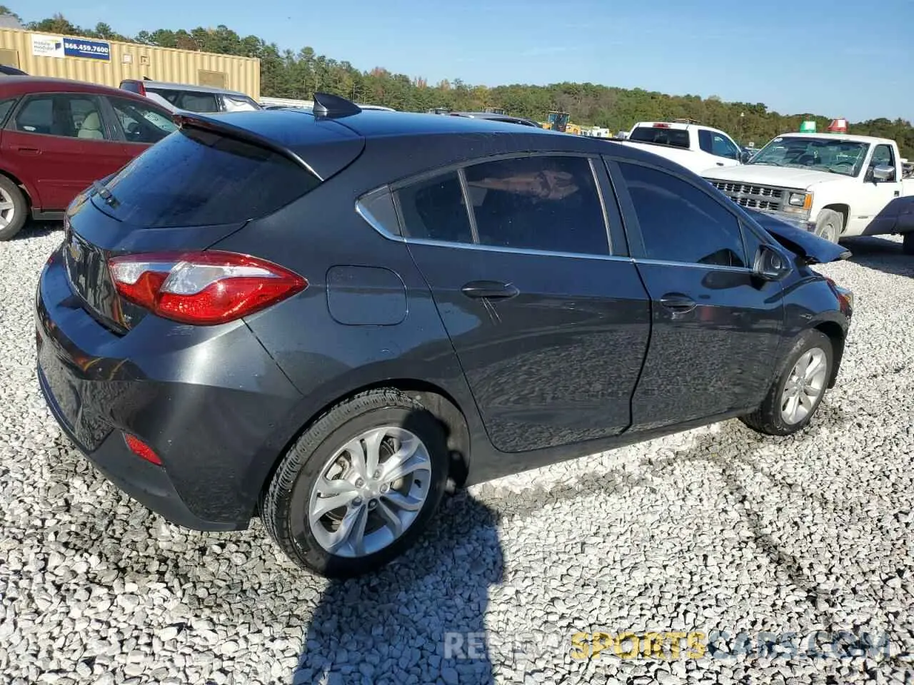 3 fotografías del automóvil dañado 3G1BE6SM9KS545650 CHEVROLET CRUZE 2019