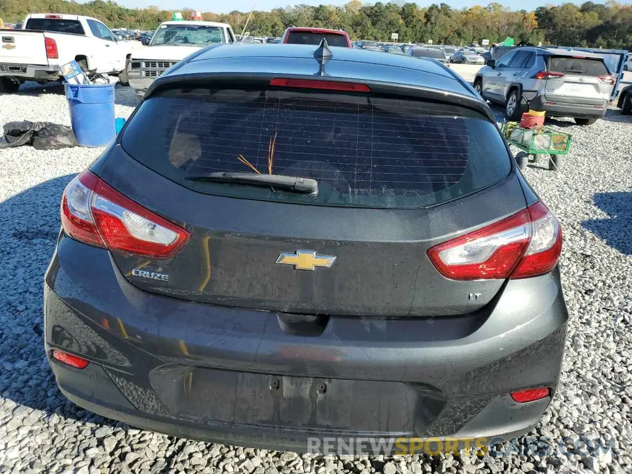 6 fotografías del automóvil dañado 3G1BE6SM9KS545650 CHEVROLET CRUZE 2019