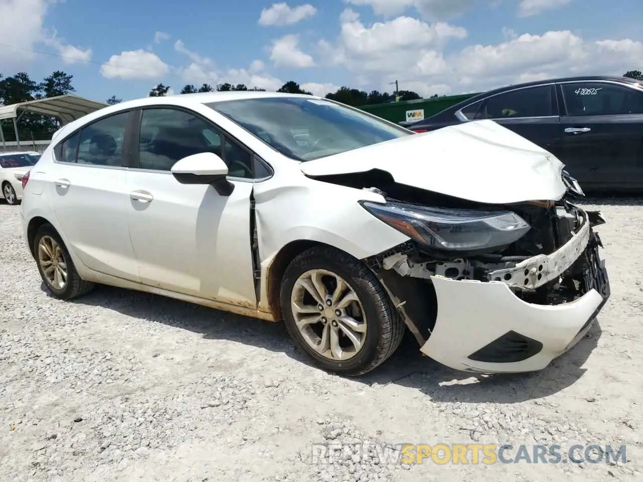 4 fotografías del automóvil dañado 3G1BE6SM9KS563193 CHEVROLET CRUZE 2019