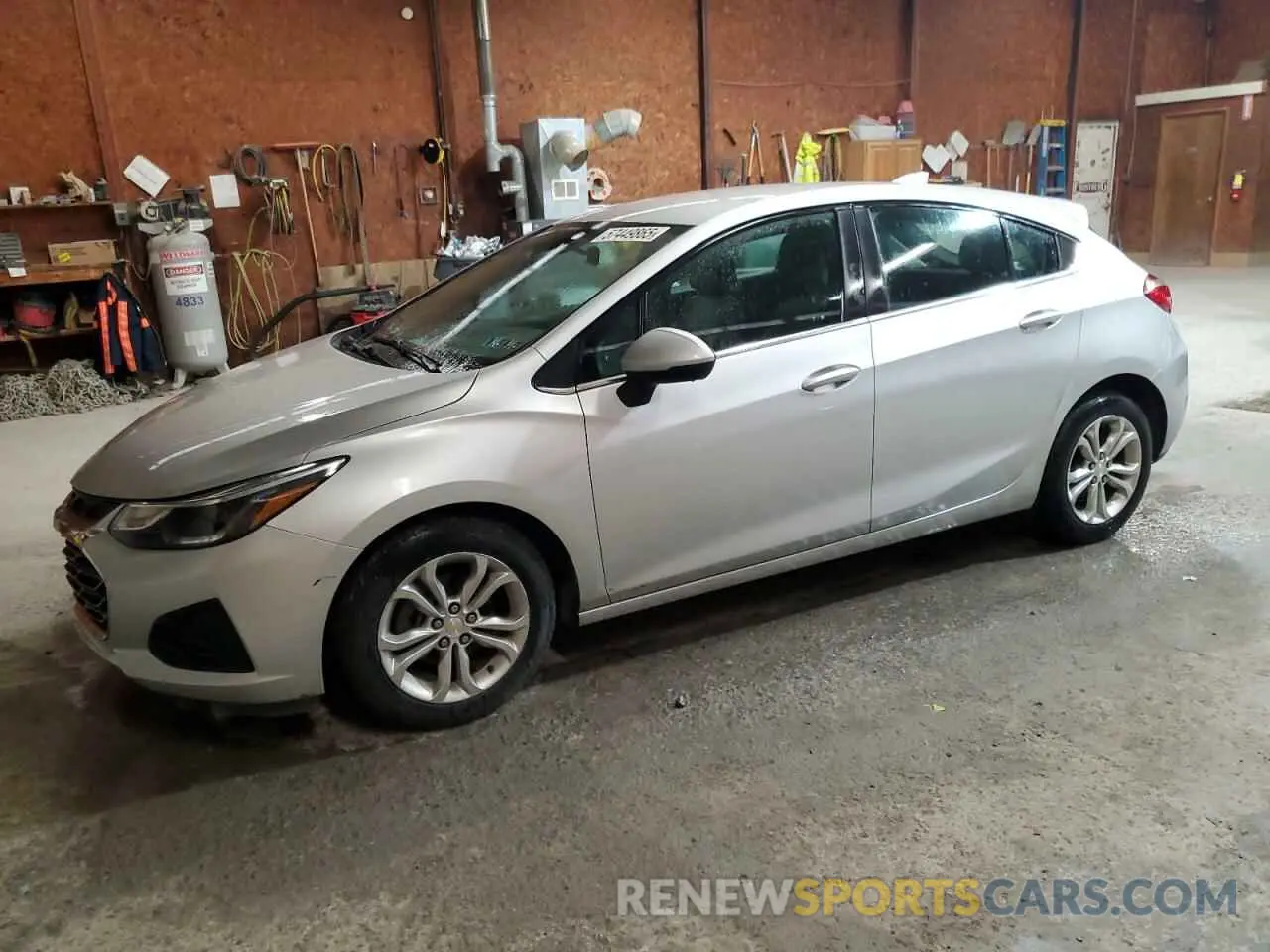1 fotografías del automóvil dañado 3G1BE6SMXKS540988 CHEVROLET CRUZE 2019