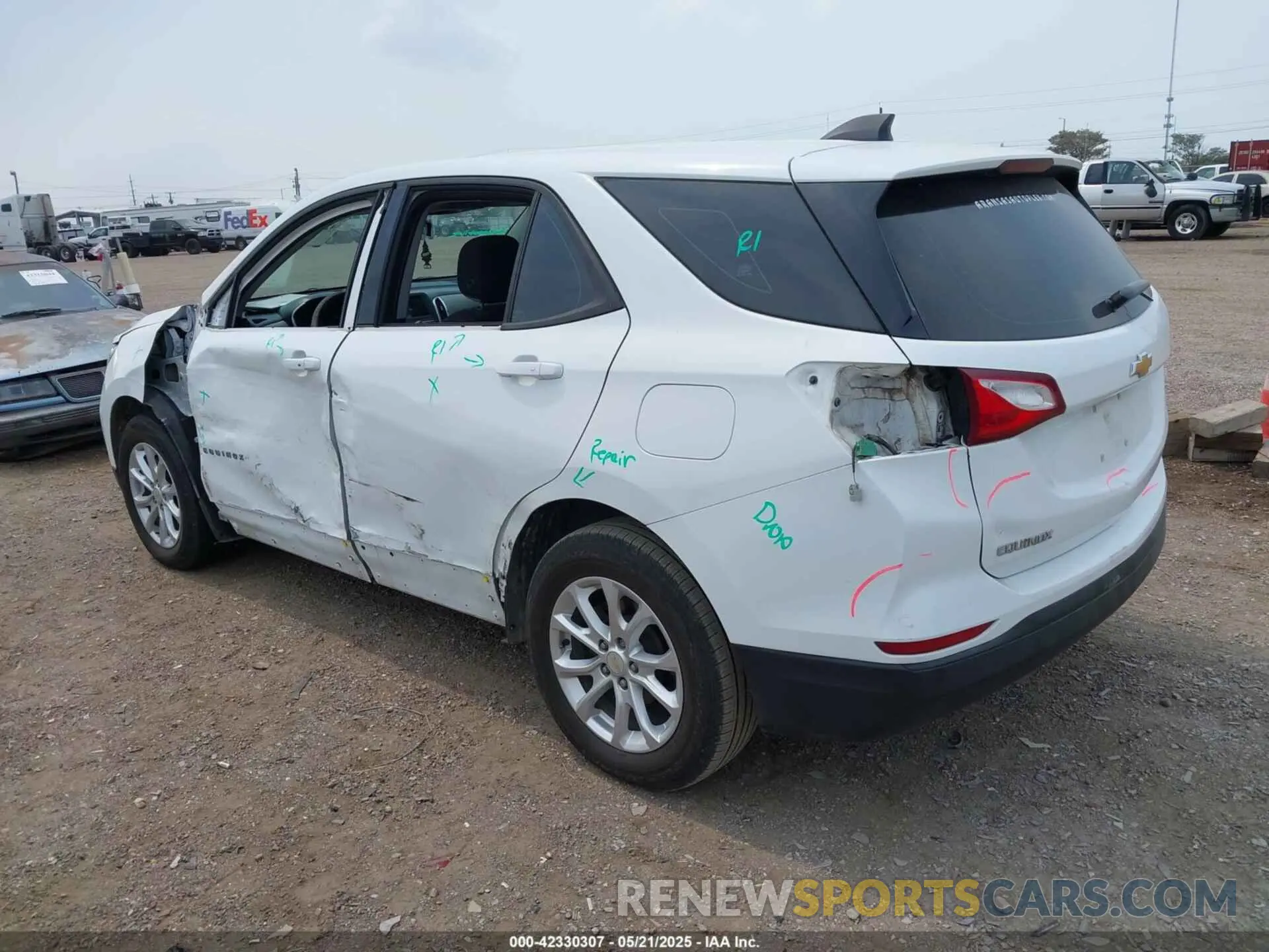 3 fotografías del automóvil dañado 2GNAXHEV0K6118103 CHEVROLET EQUINOX 2019