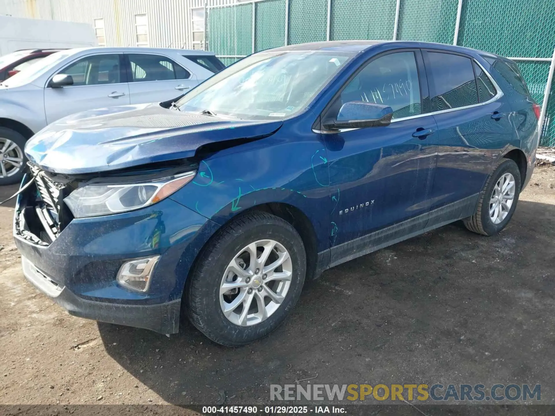 2 fotografías del automóvil dañado 2GNAXKEV0K6296672 CHEVROLET EQUINOX 2019