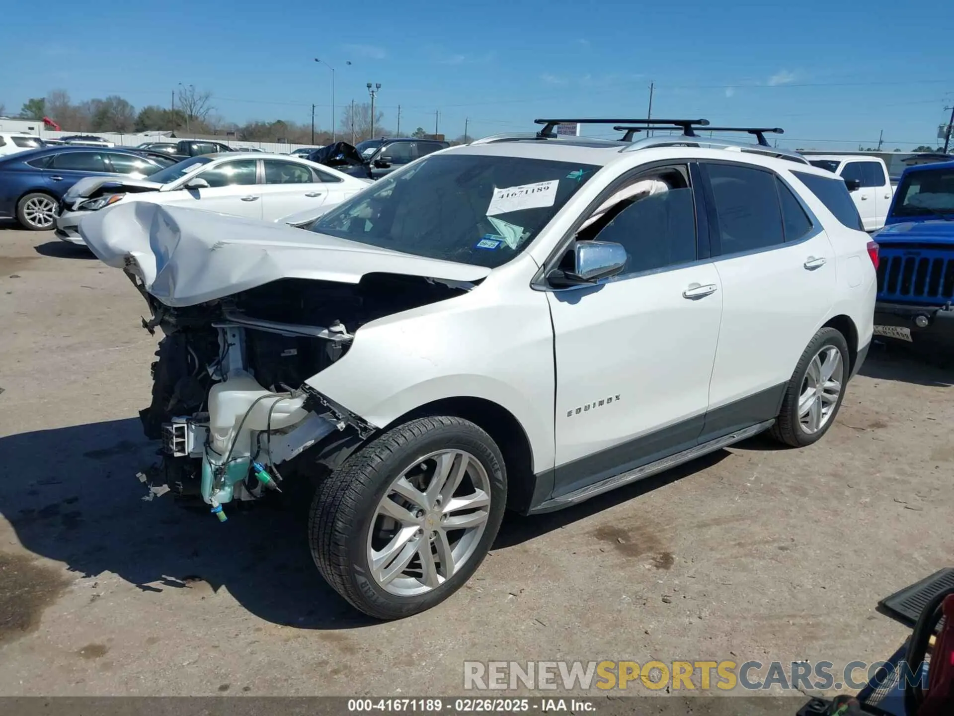 2 fotografías del automóvil dañado 2GNAXNEV0K6105060 CHEVROLET EQUINOX 2019