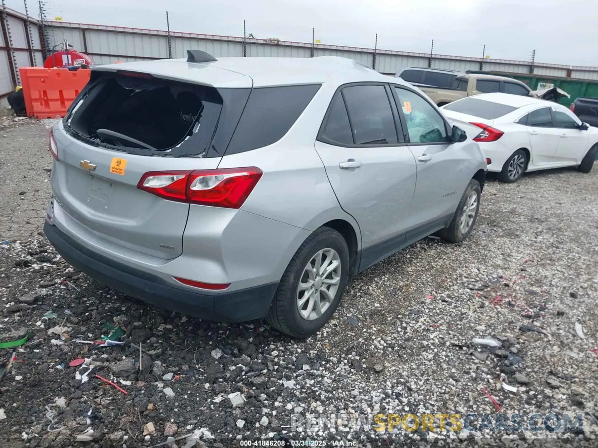 4 fotografías del automóvil dañado 2GNAXSEV5K6233485 CHEVROLET EQUINOX 2019