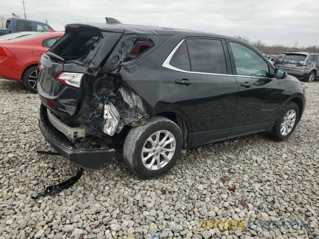 3 fotografías del automóvil dañado 2GNAXTEV8K6240324 CHEVROLET EQUINOX 2019