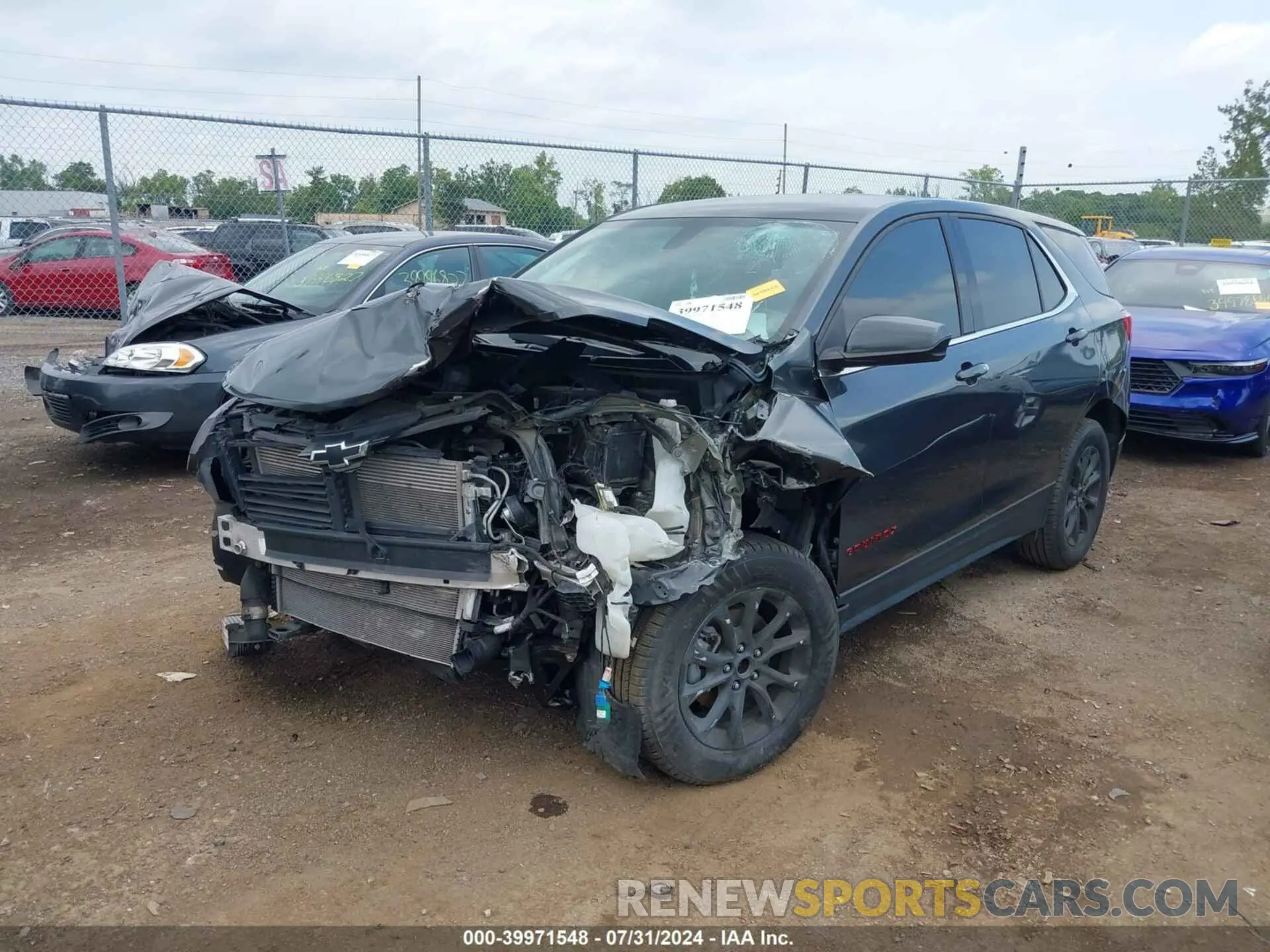 2 fotografías del automóvil dañado 2GNAXUEV1K6116045 CHEVROLET EQUINOX 2019