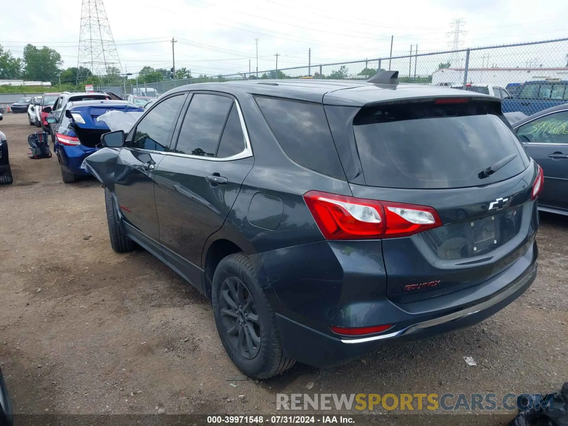 3 fotografías del automóvil dañado 2GNAXUEV1K6116045 CHEVROLET EQUINOX 2019