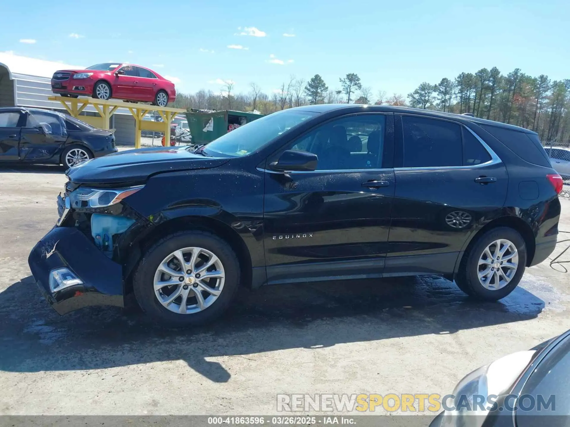 14 fotografías del automóvil dañado 2GNAXUEV8K6116544 CHEVROLET EQUINOX 2019