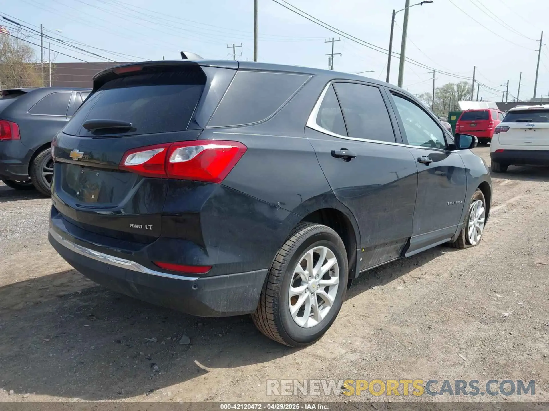 4 fotografías del automóvil dañado 2GNAXUEV8K6120044 CHEVROLET EQUINOX 2019