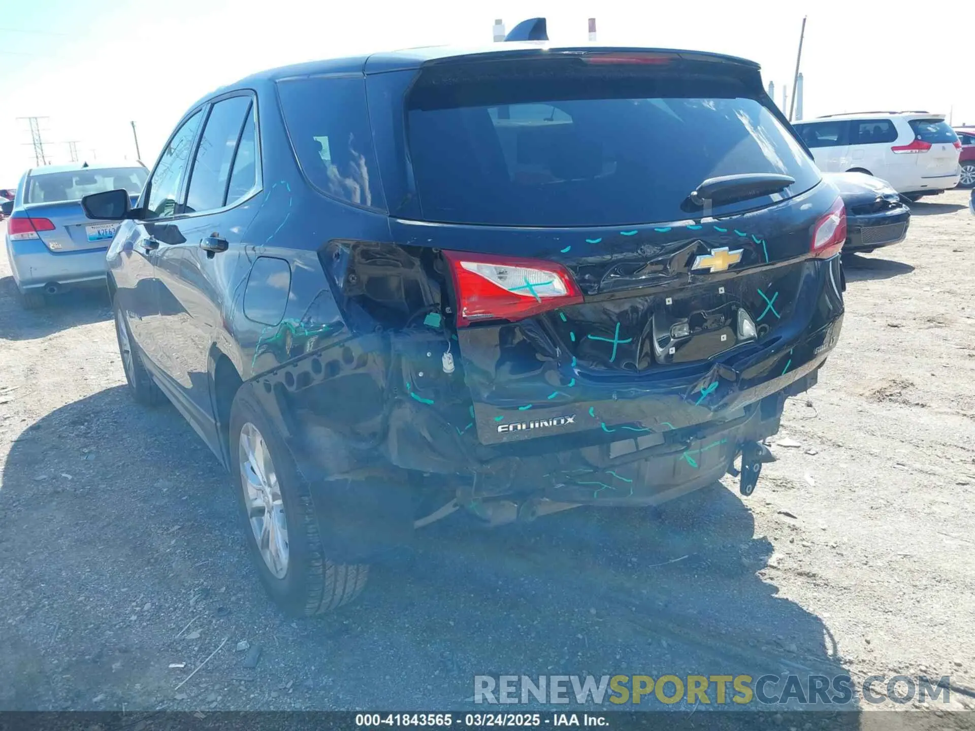 3 fotografías del automóvil dañado 2GNAXUEV9K6202350 CHEVROLET EQUINOX 2019