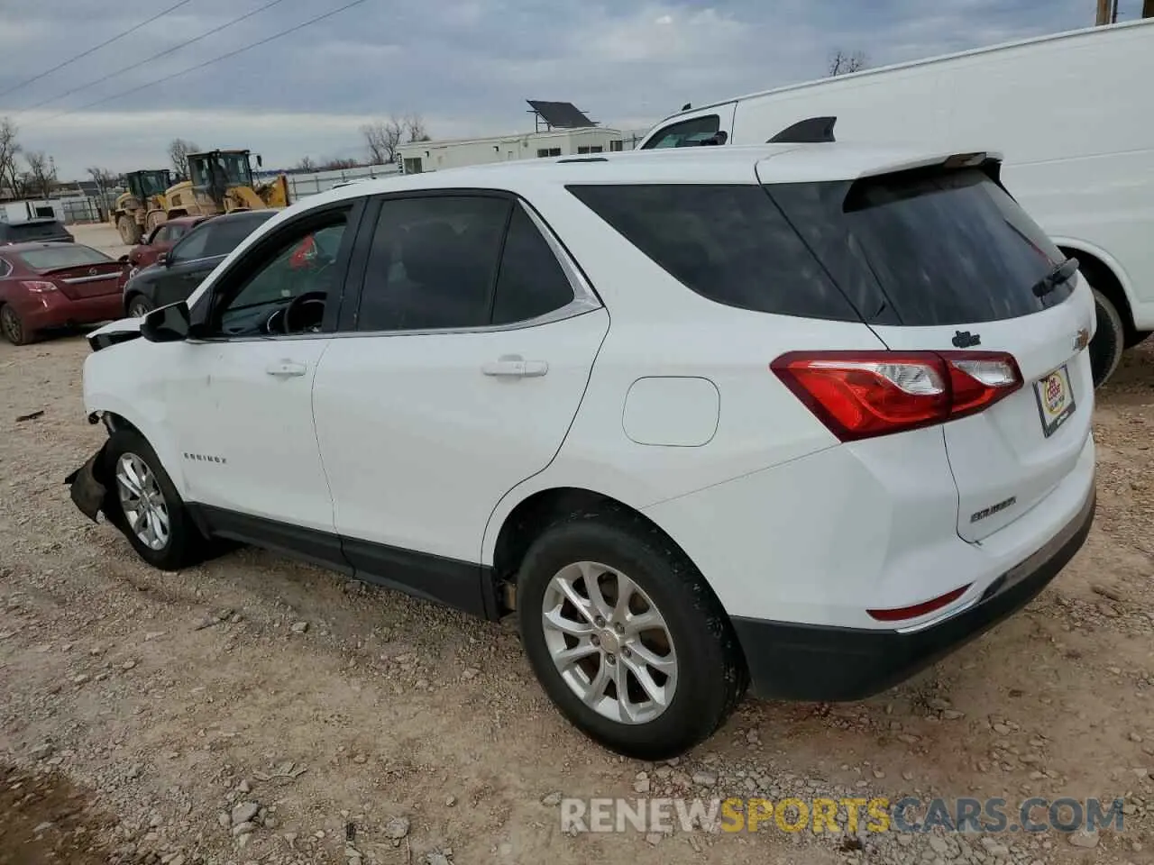 2 fotografías del automóvil dañado 2GNAXUEVXK6159542 CHEVROLET EQUINOX 2019