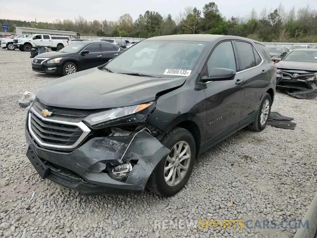 1 fotografías del automóvil dañado 2GNAXUEVXK6307401 CHEVROLET EQUINOX 2019