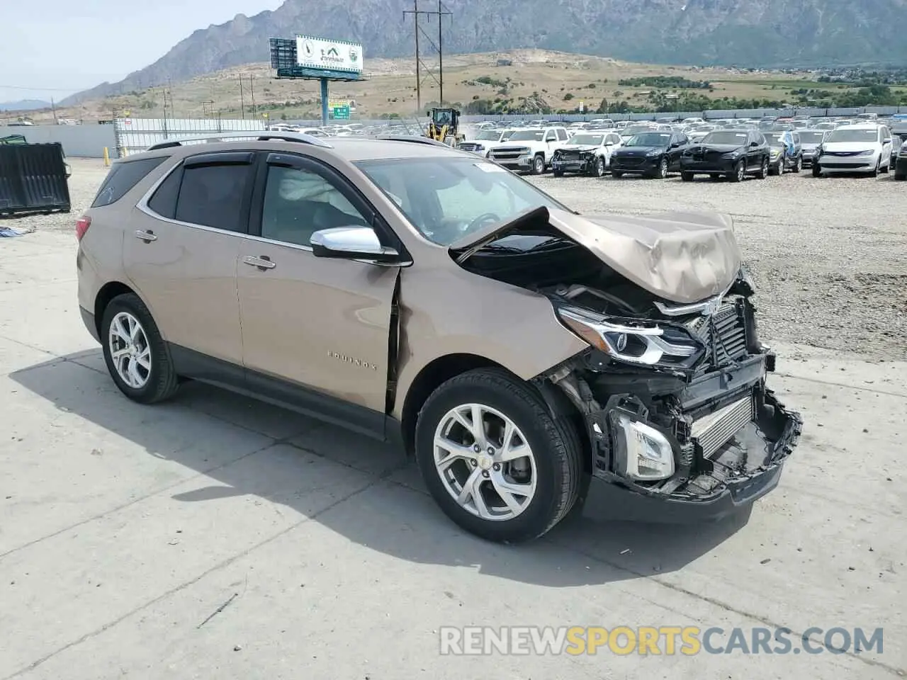4 fotografías del automóvil dañado 2GNAXXEVXK6218283 CHEVROLET EQUINOX 2019
