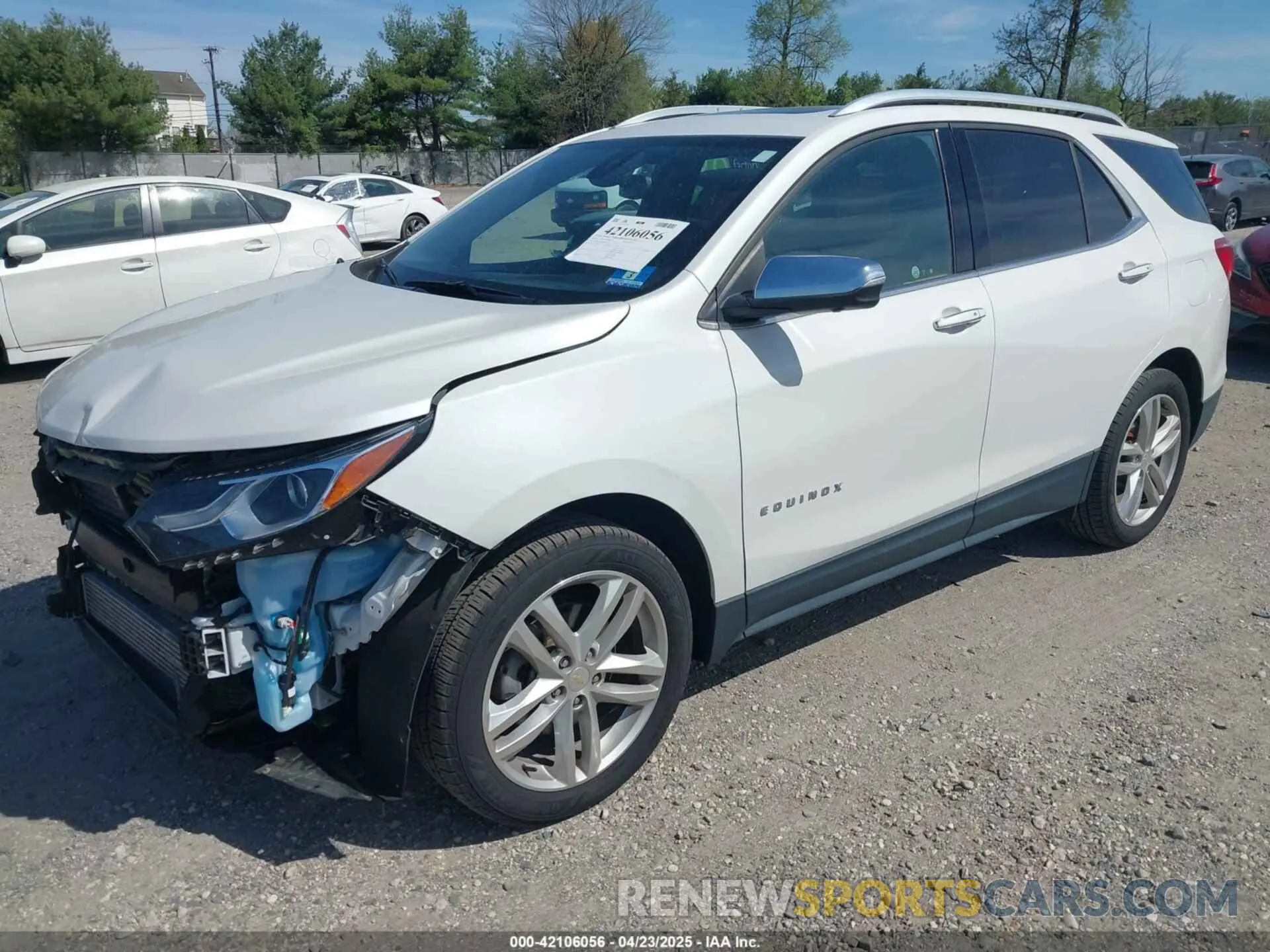 2 fotografías del automóvil dañado 2GNAXYEX8K6156535 CHEVROLET EQUINOX 2019