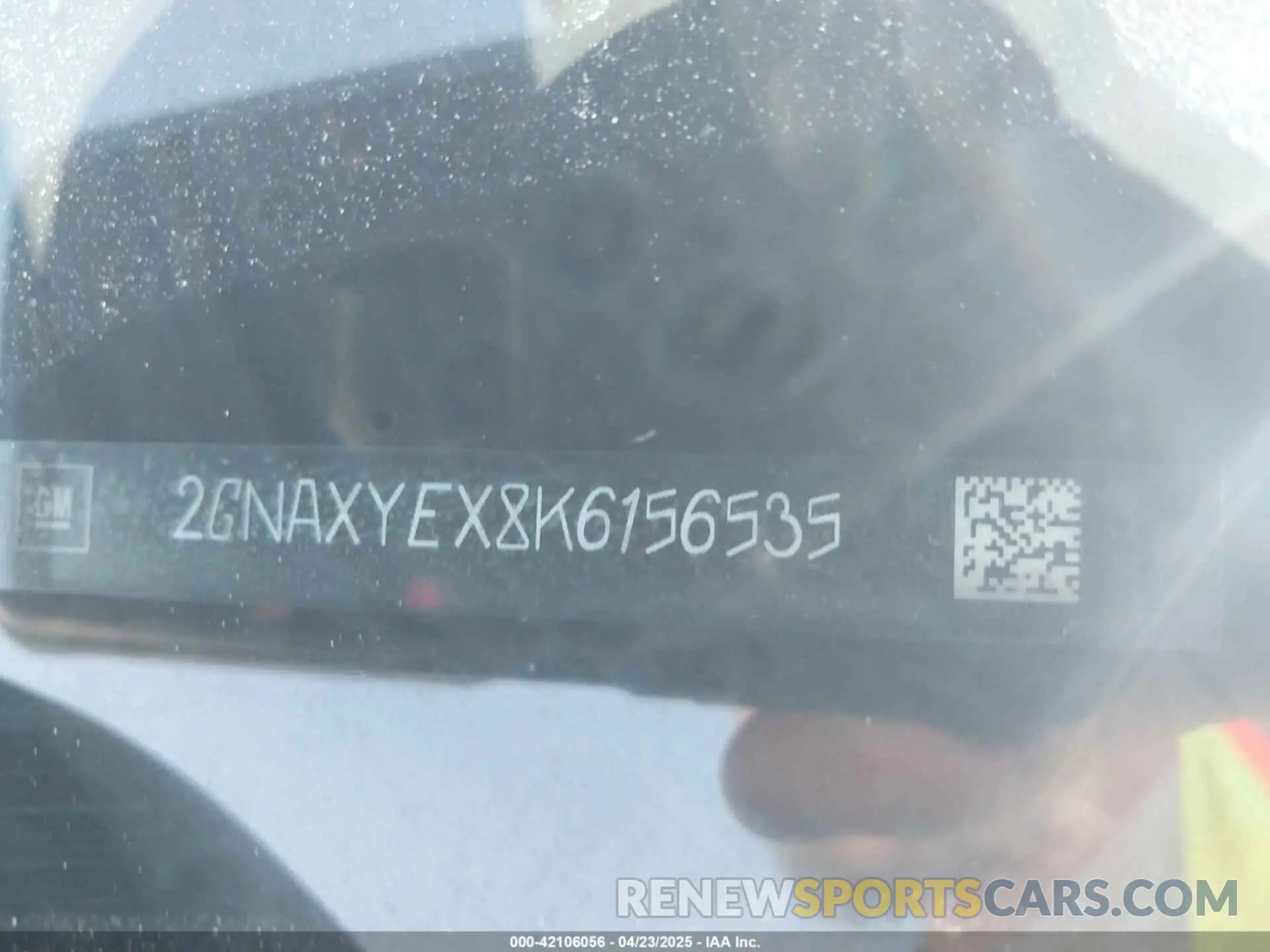 9 fotografías del automóvil dañado 2GNAXYEX8K6156535 CHEVROLET EQUINOX 2019