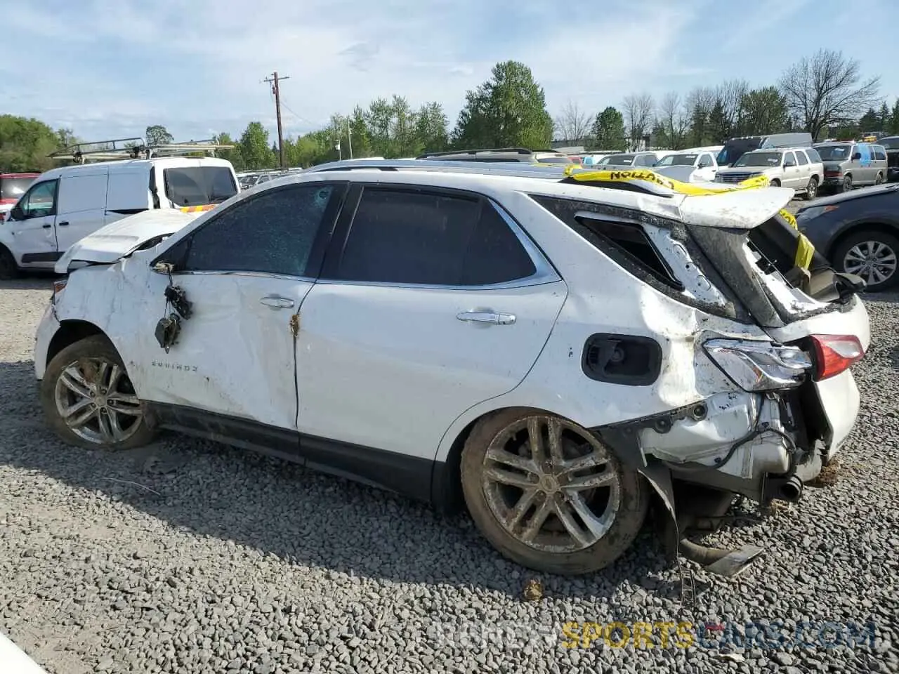 2 fotografías del automóvil dañado 2GNAXYEX8K6293880 CHEVROLET EQUINOX 2019