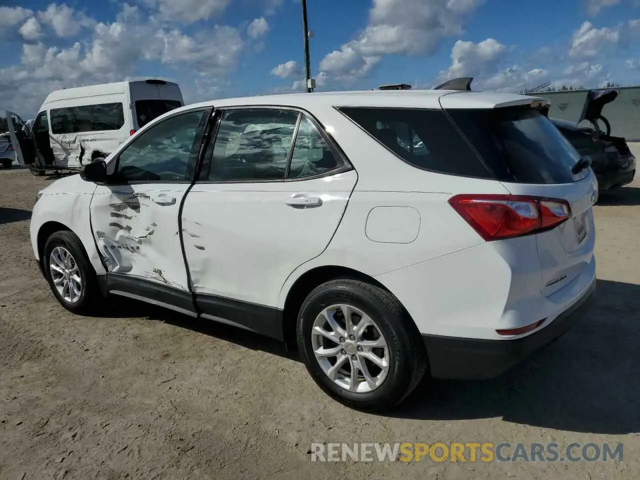 2 fotografías del automóvil dañado 3GNAXHEV0KS663641 CHEVROLET EQUINOX 2019