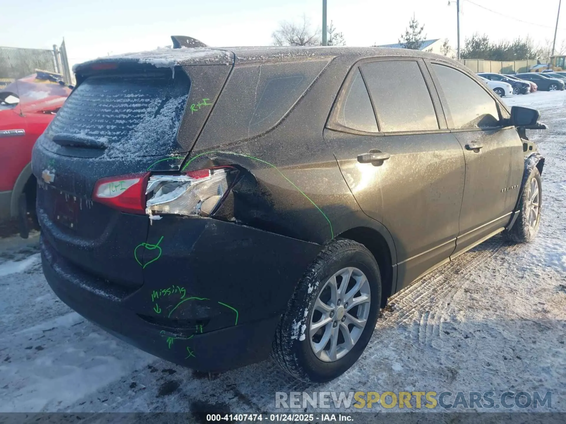 4 fotografías del automóvil dañado 3GNAXHEV2KL223849 CHEVROLET EQUINOX 2019