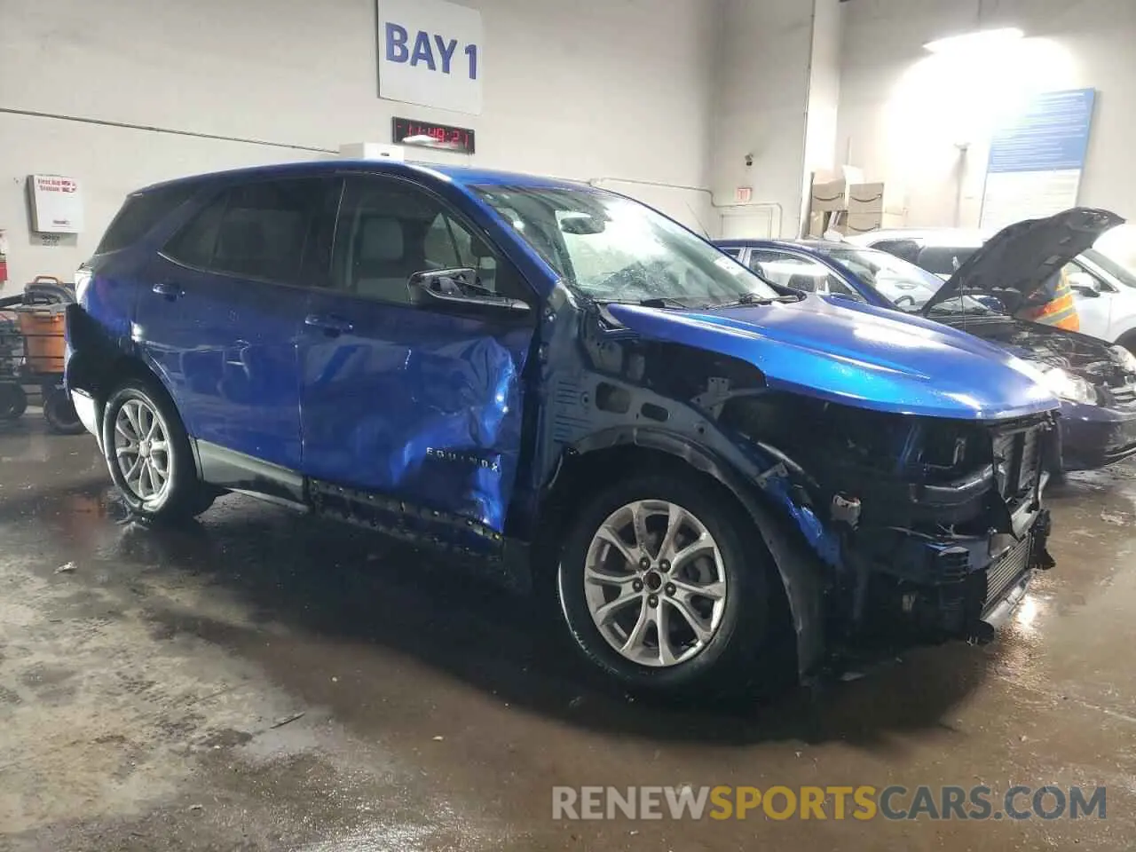4 fotografías del automóvil dañado 3GNAXHEV5KS574146 CHEVROLET EQUINOX 2019