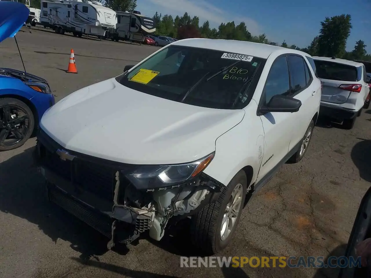 1 fotografías del automóvil dañado 3GNAXHEV5KS574258 CHEVROLET EQUINOX 2019