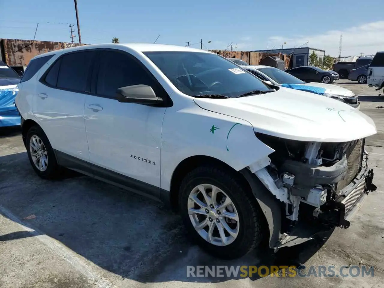 4 fotografías del automóvil dañado 3GNAXHEV7KS655617 CHEVROLET EQUINOX 2019