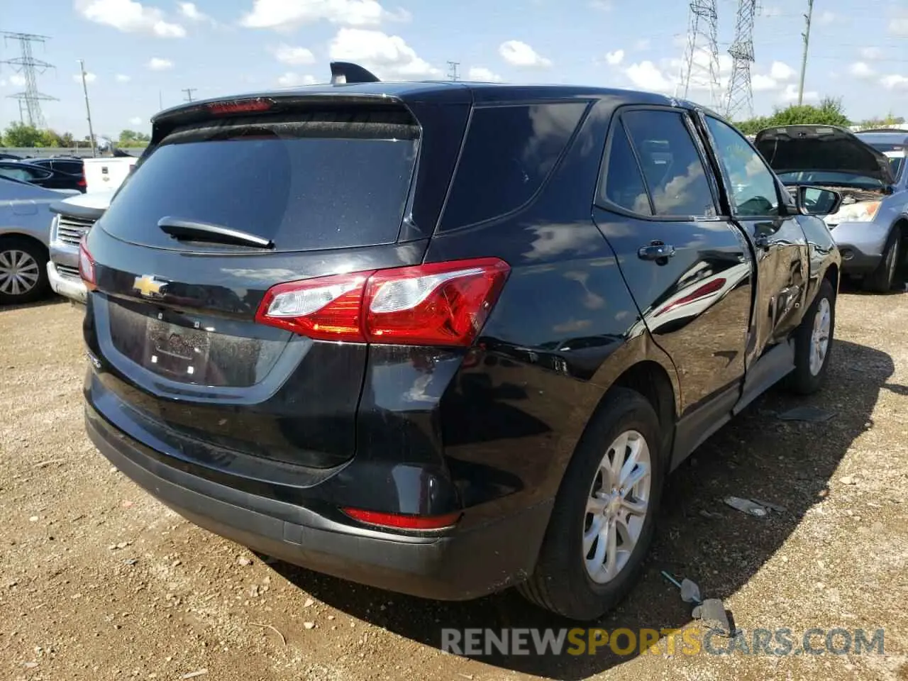 4 fotografías del automóvil dañado 3GNAXHEVXKL201100 CHEVROLET EQUINOX 2019