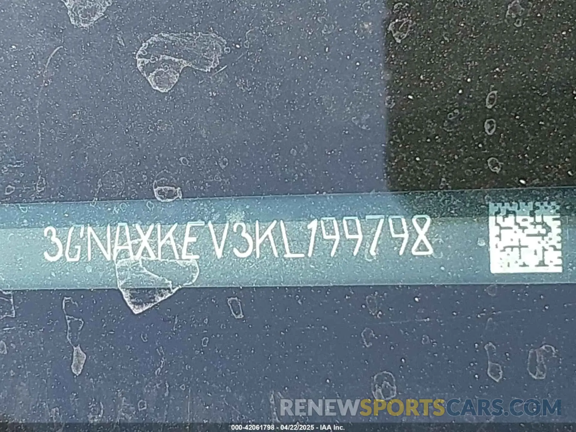 18 fotografías del automóvil dañado 3GNAXKEV3KL199798 CHEVROLET EQUINOX 2019