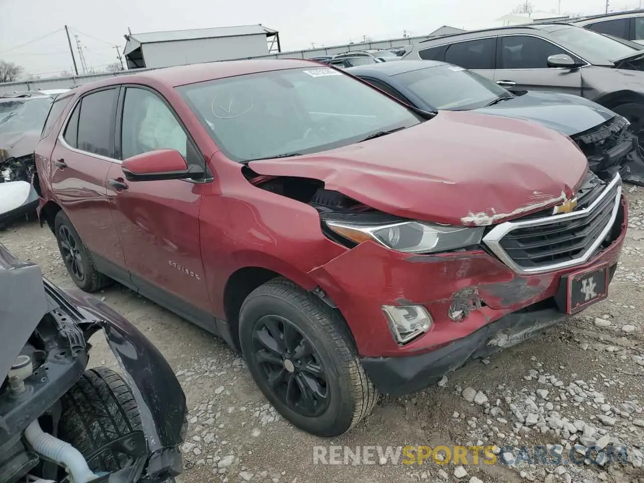4 fotografías del automóvil dañado 3GNAXKEV6KS570152 CHEVROLET EQUINOX 2019