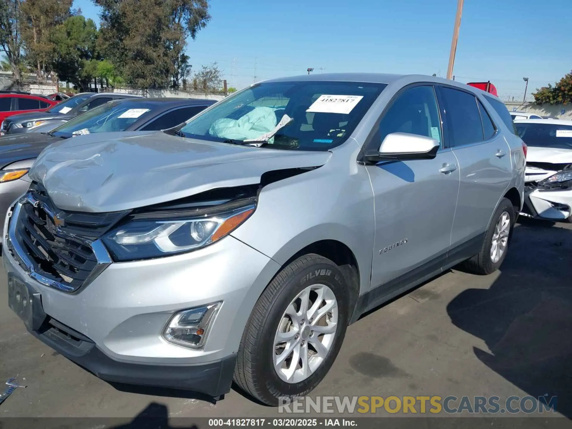 2 fotografías del automóvil dañado 3GNAXKEV7KS663049 CHEVROLET EQUINOX 2019