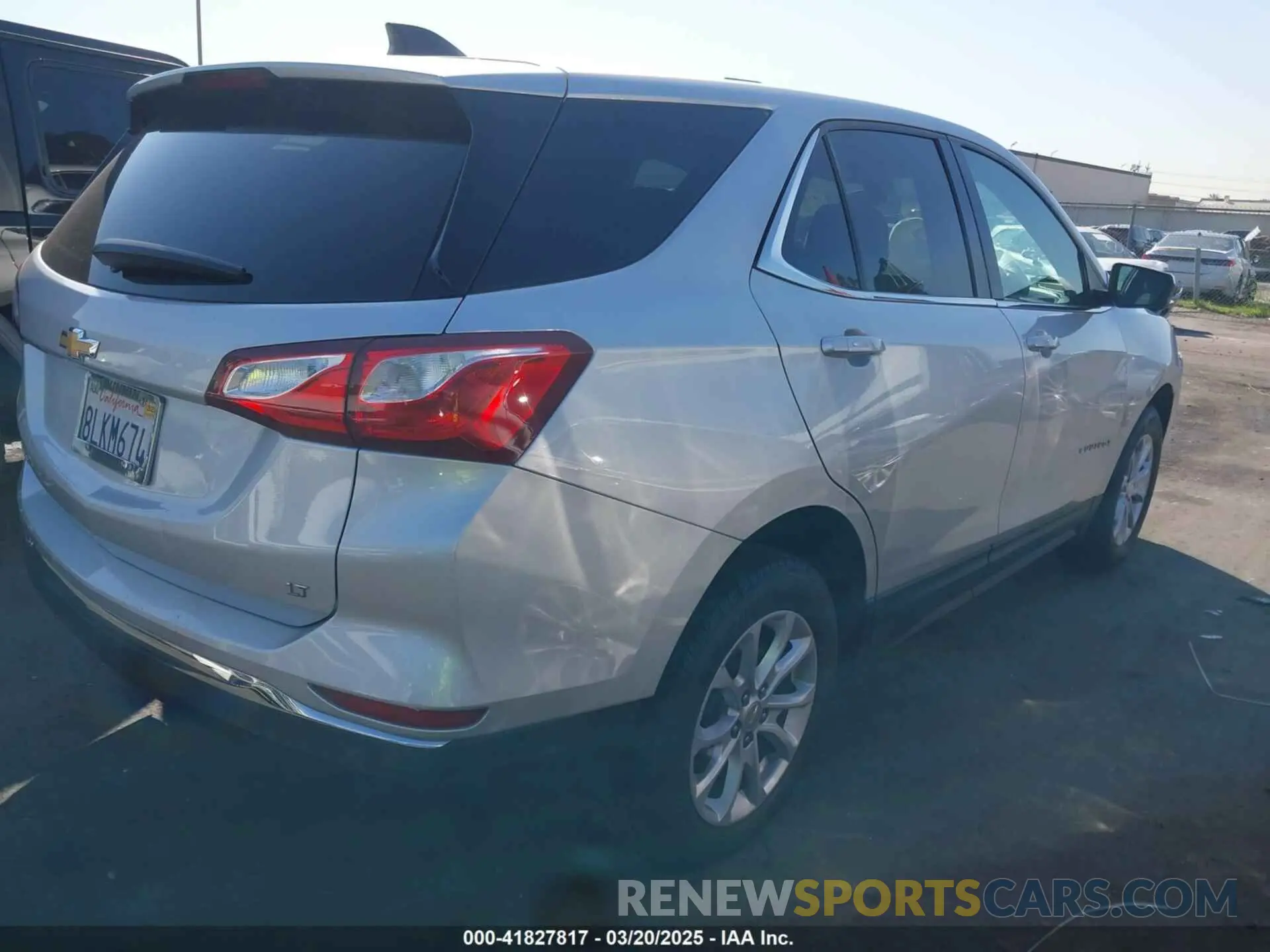 4 fotografías del automóvil dañado 3GNAXKEV7KS663049 CHEVROLET EQUINOX 2019