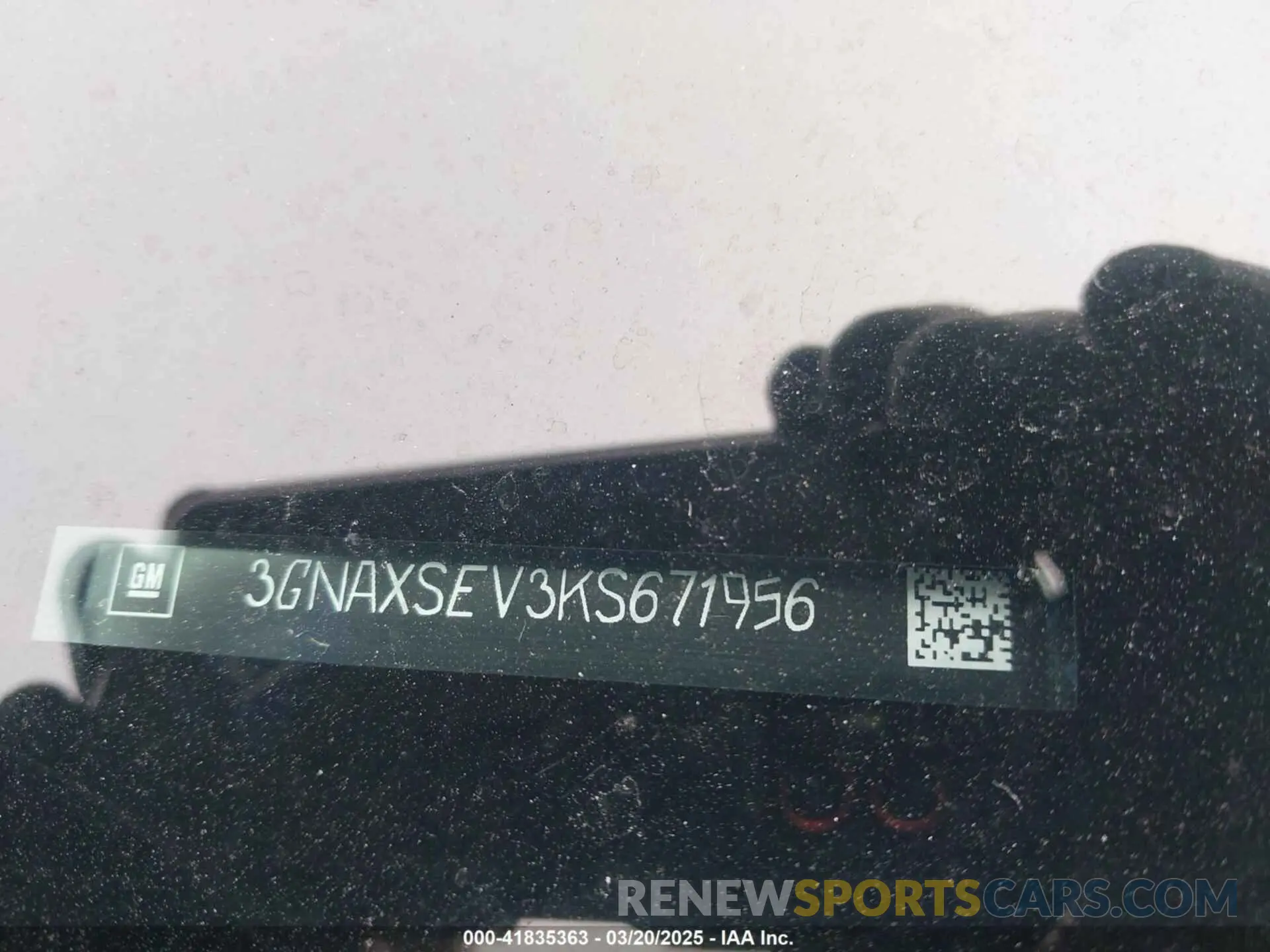 17 fotografías del automóvil dañado 3GNAXSEV3KS671956 CHEVROLET EQUINOX 2019
