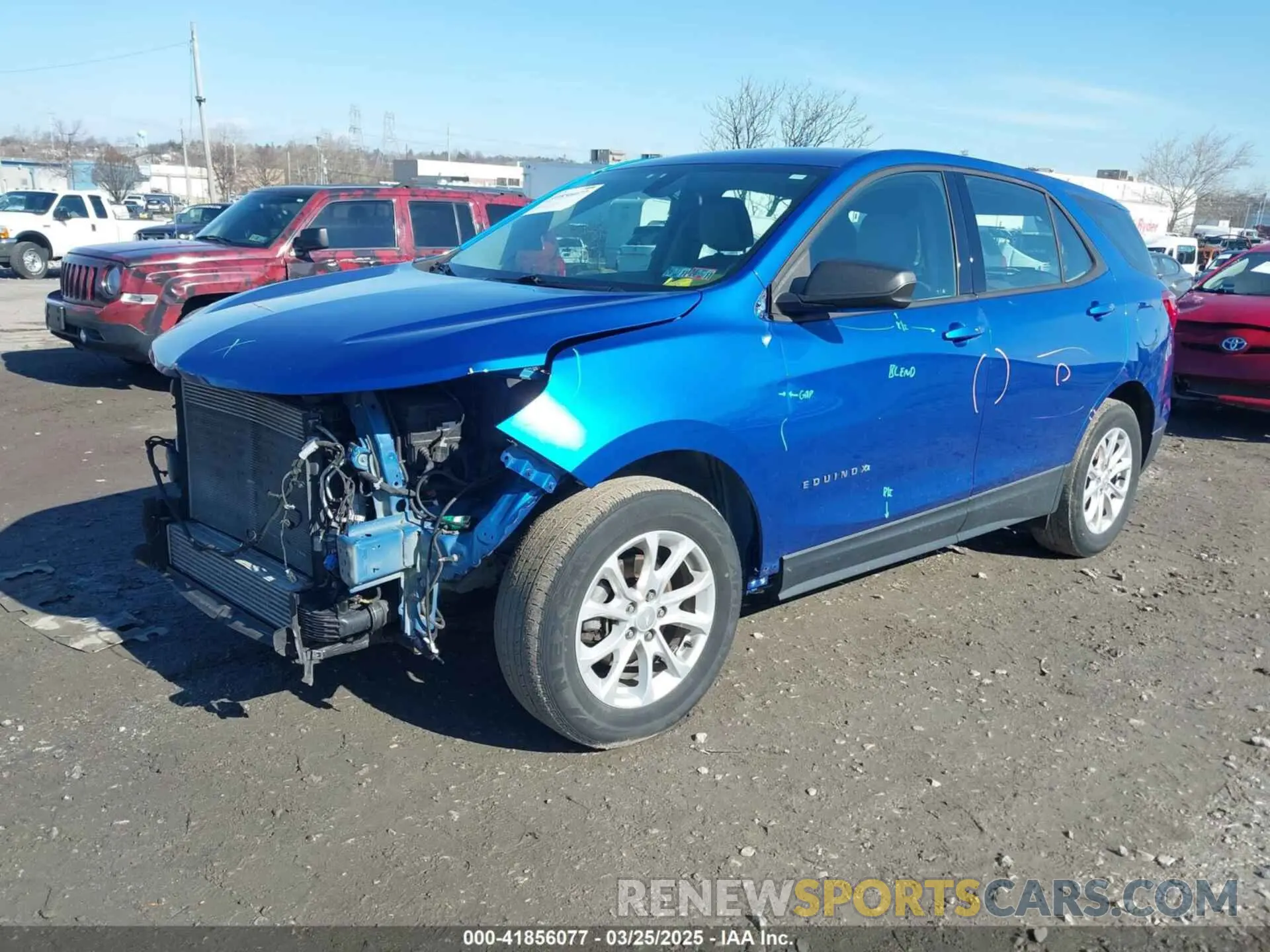 2 fotografías del automóvil dañado 3GNAXSEV8KS594727 CHEVROLET EQUINOX 2019