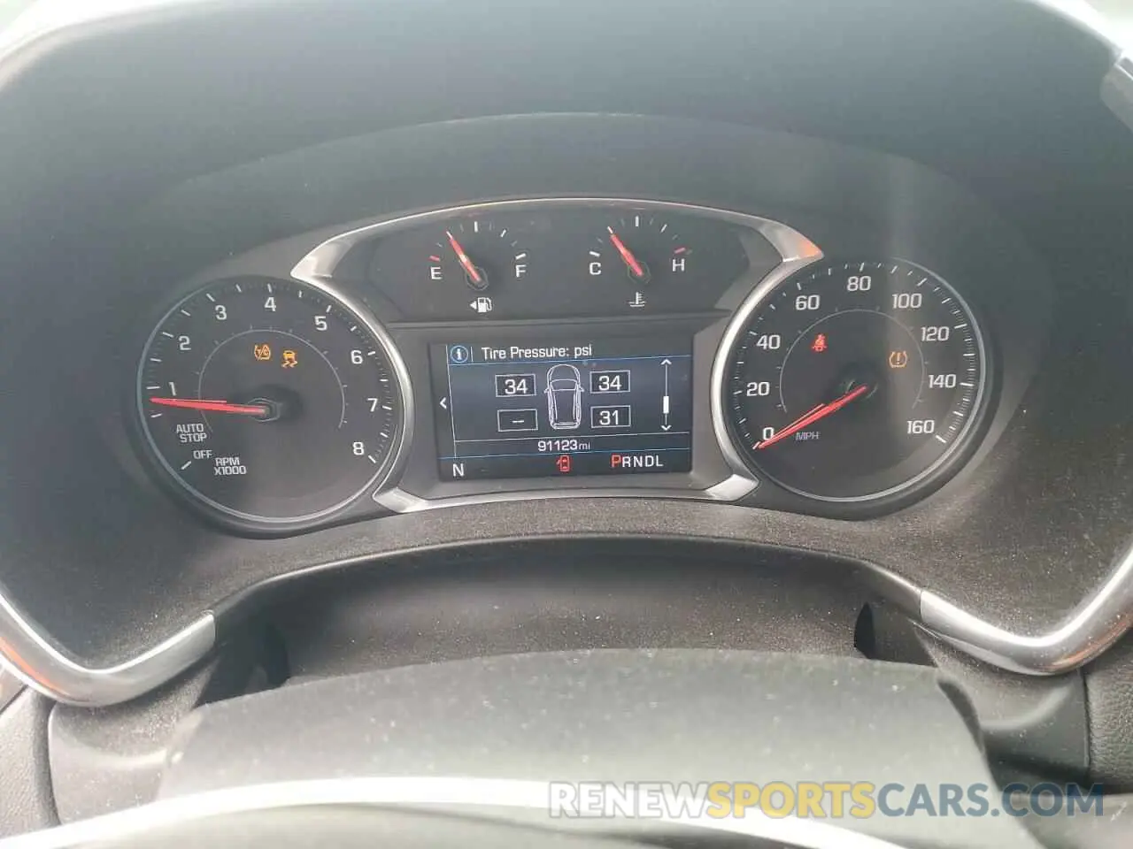 9 fotografías del automóvil dañado 3GNAXUEV0KL116565 CHEVROLET EQUINOX 2019