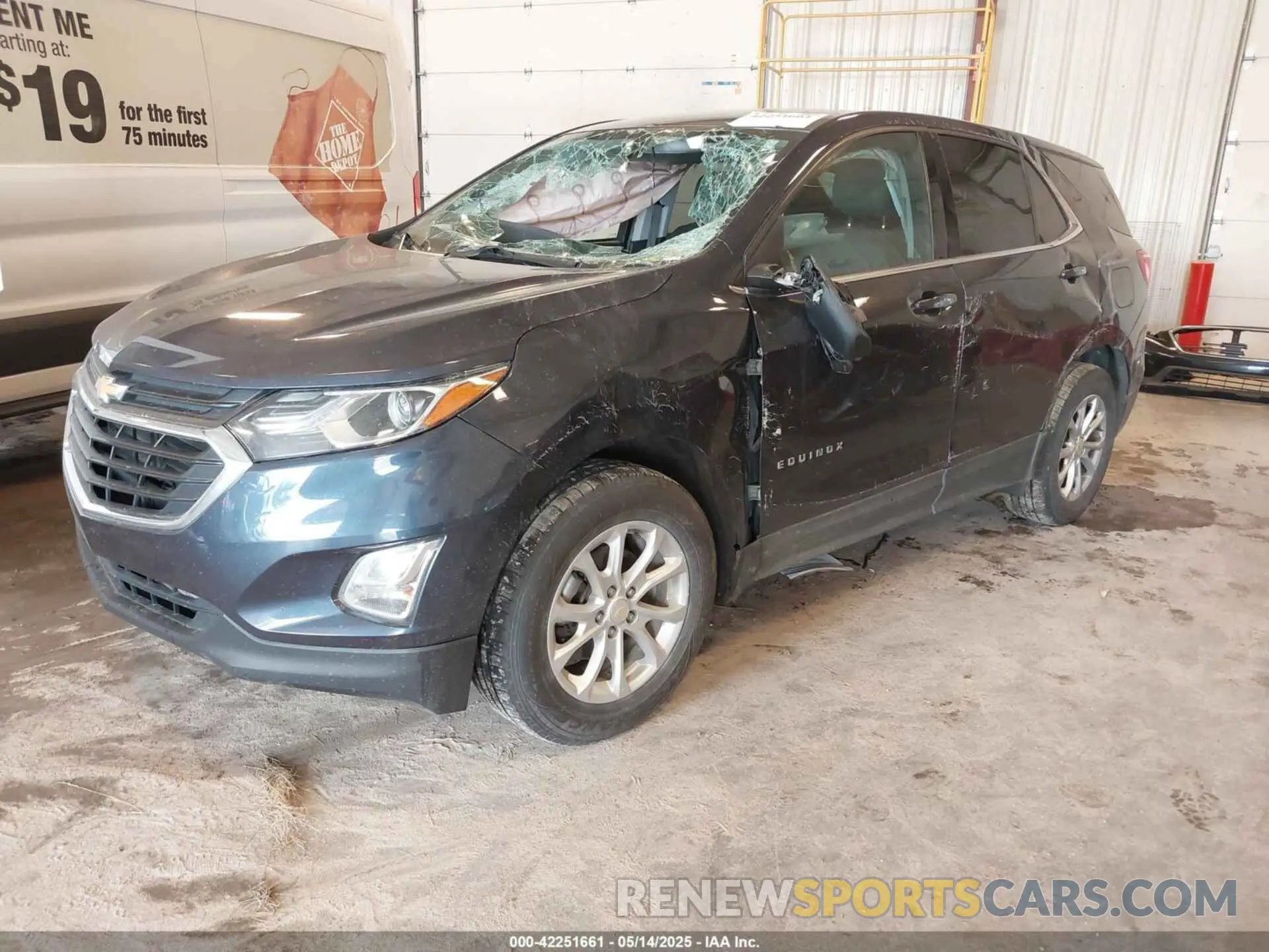 2 fotografías del automóvil dañado 3GNAXUEV3KS513449 CHEVROLET EQUINOX 2019