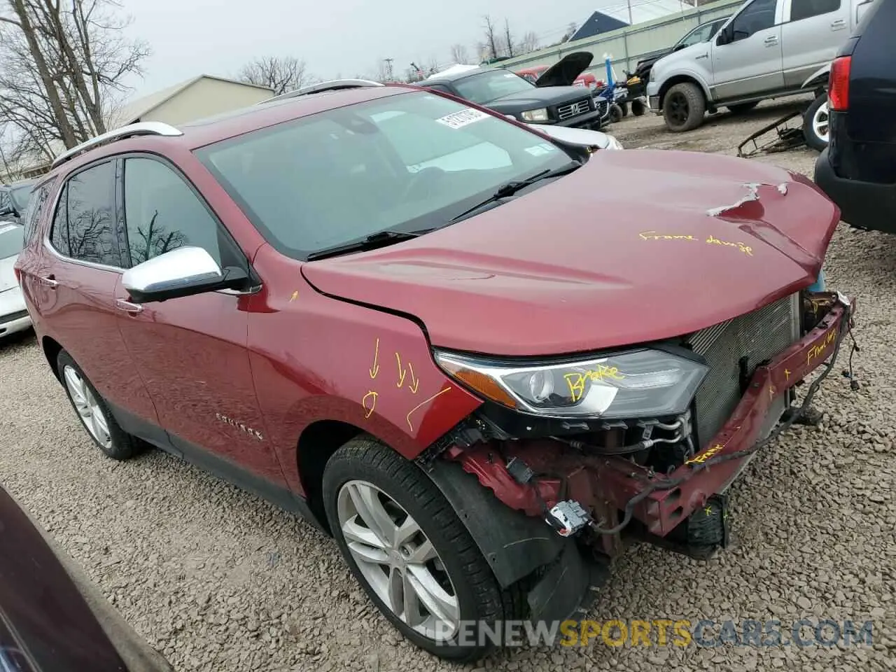 4 fotografías del automóvil dañado 3GNAXXEV9KS525865 CHEVROLET EQUINOX 2019