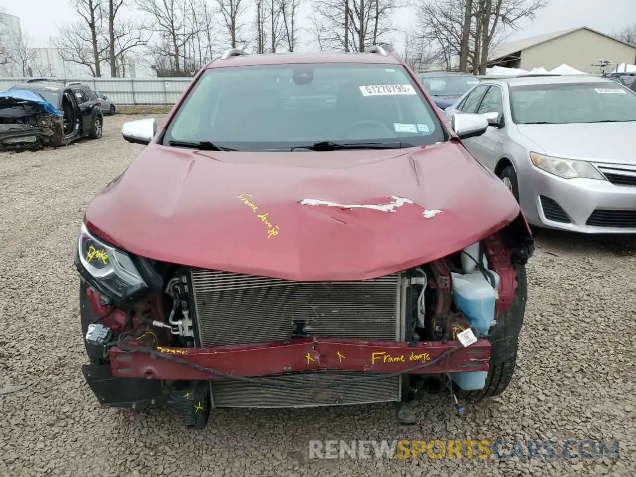 5 fotografías del automóvil dañado 3GNAXXEV9KS525865 CHEVROLET EQUINOX 2019