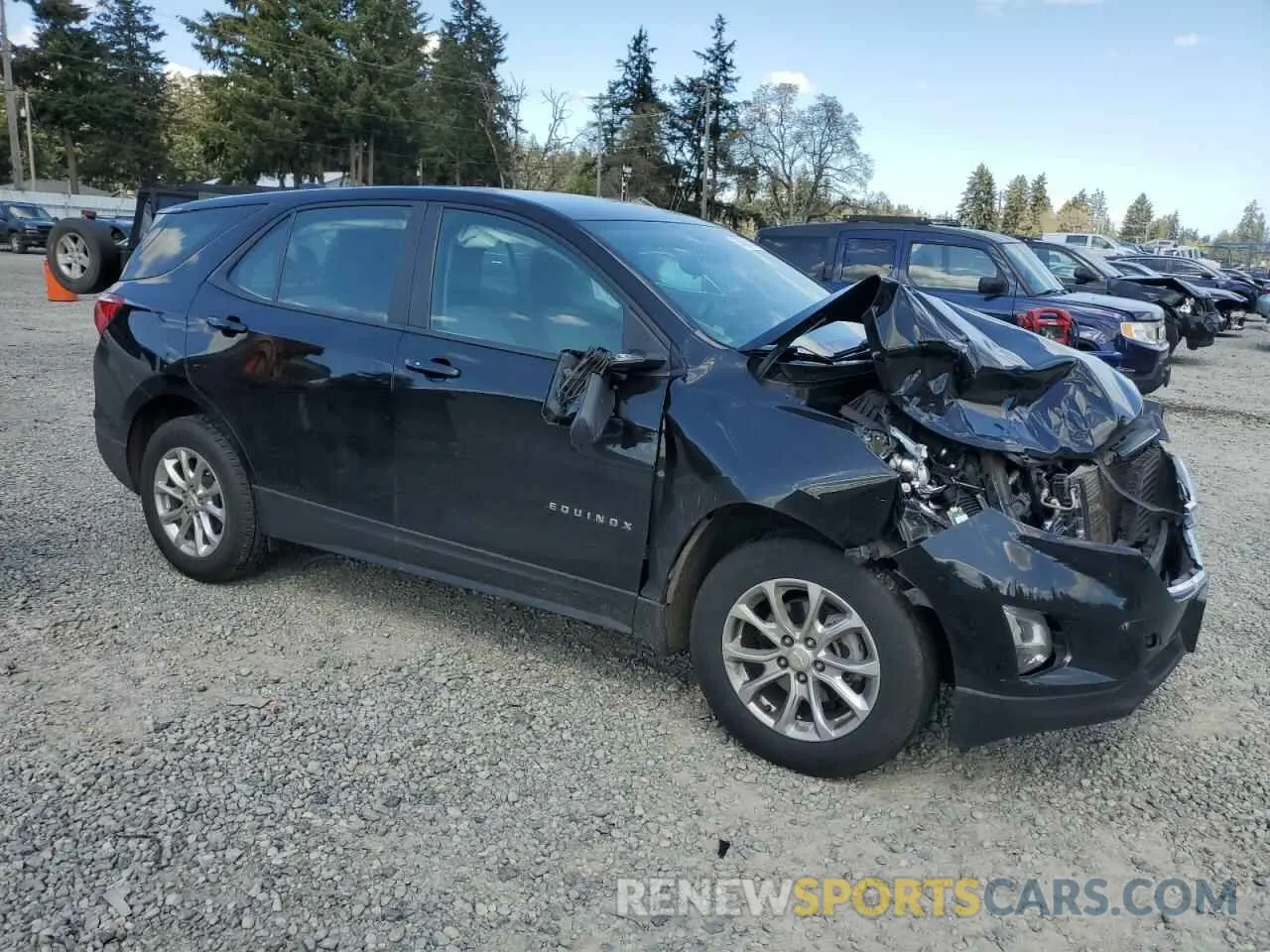 4 fotografías del automóvil dañado 2GNAX5EV9L6246419 CHEVROLET EQUINOX 2020