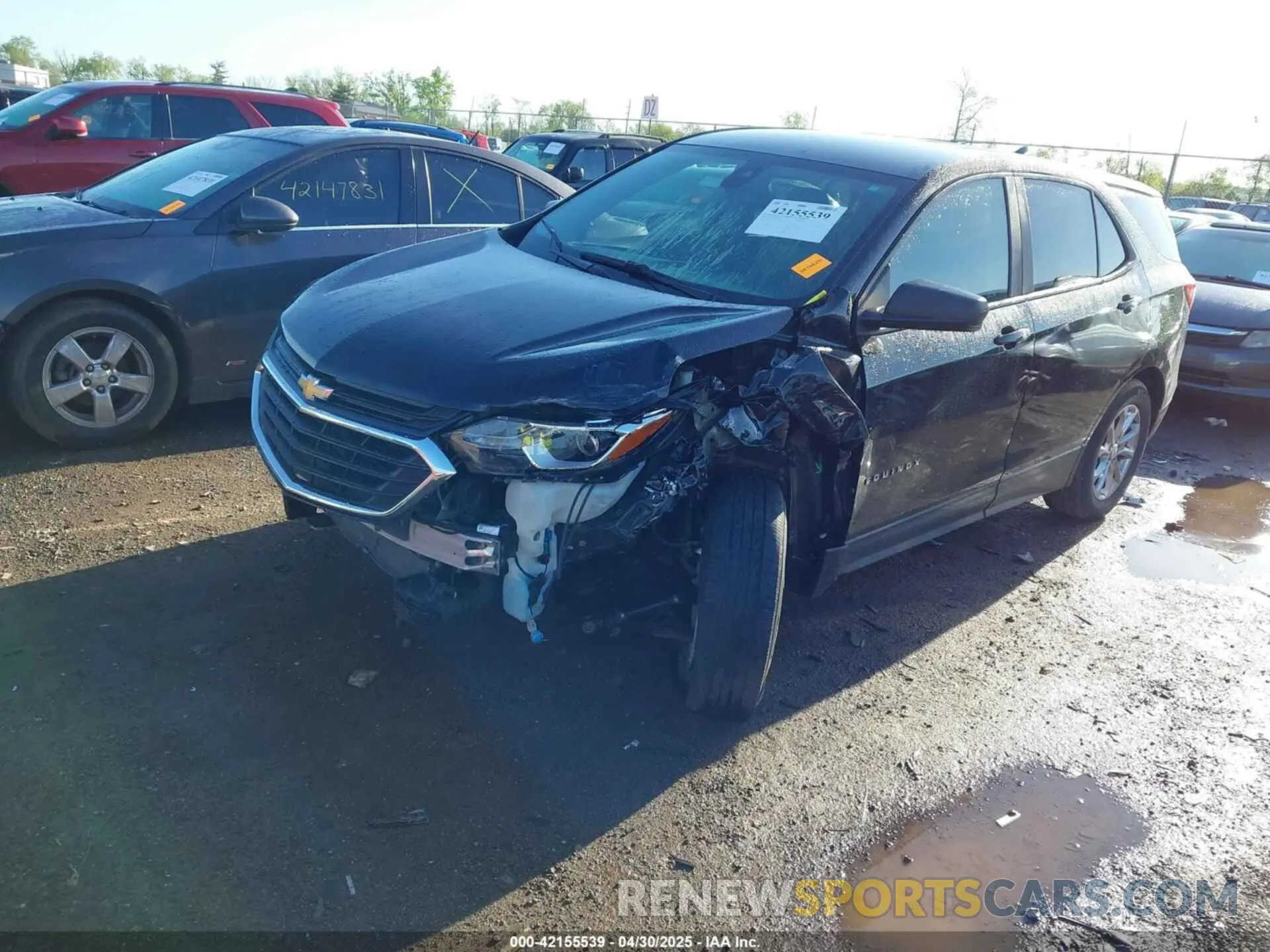 2 fotografías del automóvil dañado 2GNAXHEV2L6221539 CHEVROLET EQUINOX 2020