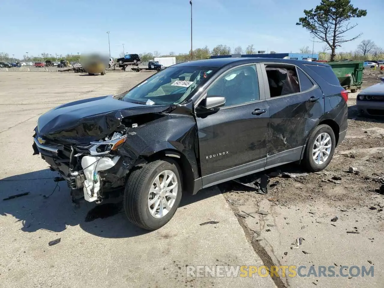 1 fotografías del automóvil dañado 2GNAXHEV5L6284585 CHEVROLET EQUINOX 2020