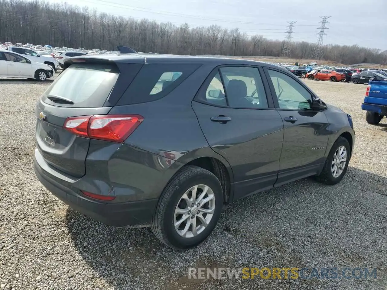 3 fotografías del automóvil dañado 2GNAXHEV7L6282563 CHEVROLET EQUINOX 2020