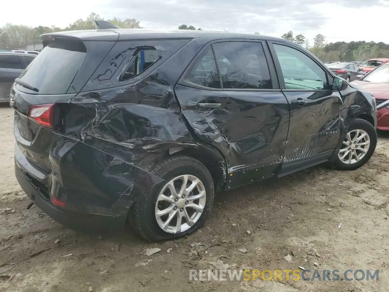 3 fotografías del automóvil dañado 2GNAXHEVXL6209980 CHEVROLET EQUINOX 2020